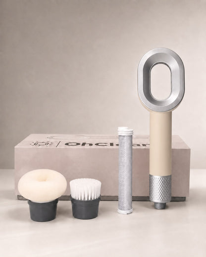 Duschkopf Set mit 2 Reinigungsbürsten und Aktivekohlefilter
